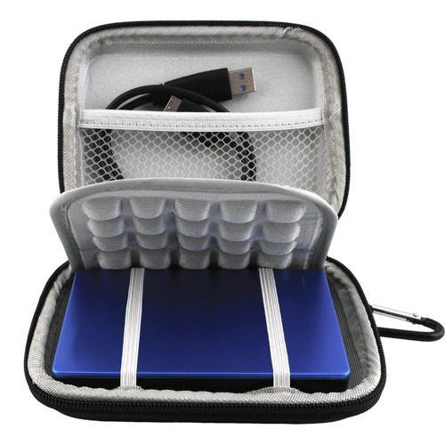 Lacdo Portable Hard Drive Carrying Travel Case