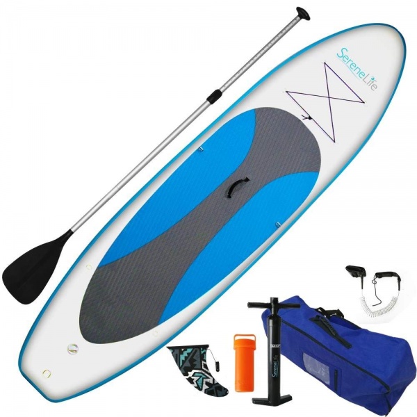 Perfect Outdoor Gift Ideas for Women Ladies who Love the Outdoors: SereneLife Inflatable Stand Up Paddle Board