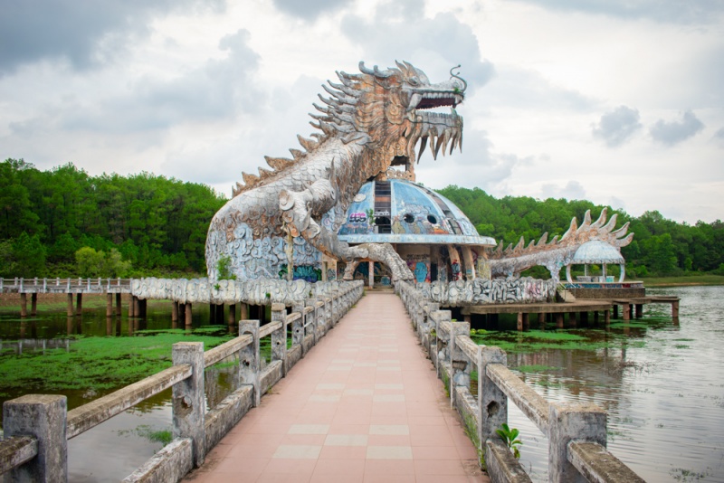 Hue, Vietnam - Best Things to do: Abandoned Water Park at Ho Thuy Tien Lake