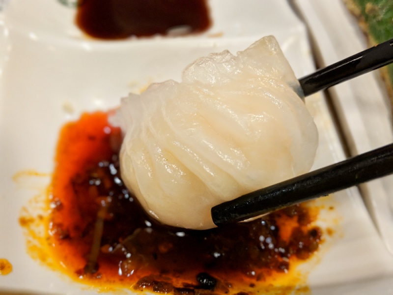 Michelin Star Dim Sum Restaurant in Hong Kong: Steamed Shrimp Dumplings (Har Gow) at Tim Ho Wan