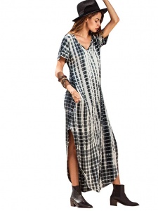Most Comfortable Travel Dresses Makemechic Casual Short Sleeve Maxi Dress Long