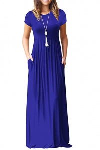 Most Comfortable Travel Dresses Viishow Women's Short Sleeve Maxi Dress