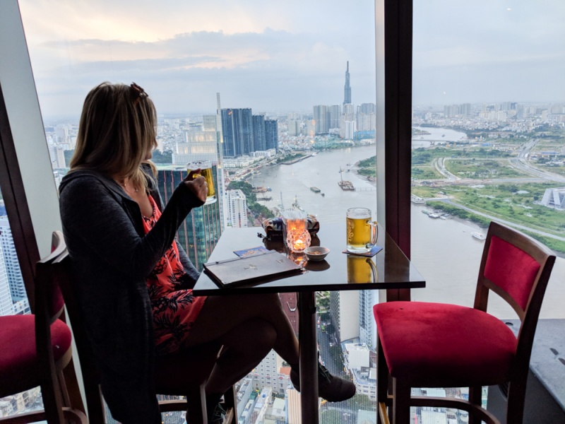 Best Things to Do and See in Ho Chi Minh City / Saigon: Skyline View from Eon Heli Bar, Bitexco Financial Tower