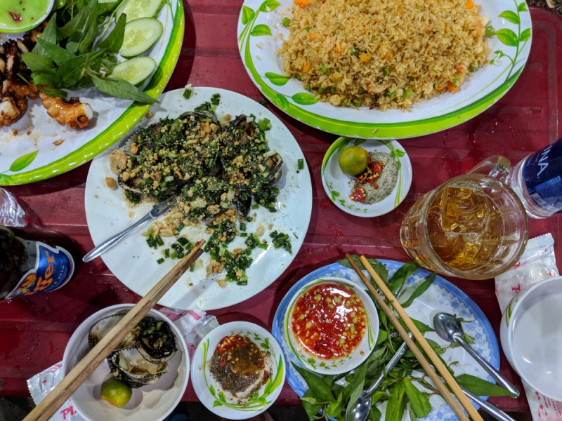 Eating Snails and Seafood on Vinh Khanh Street in Saigon
