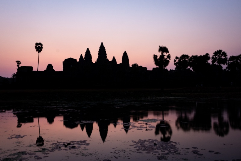 Angkor Wat Small Circuit Tour: Angkor Wat Reflection at Sunrise