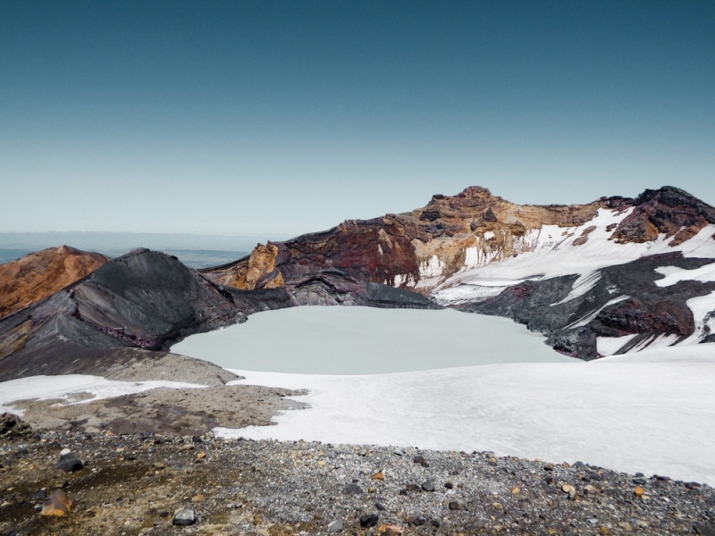 New Zealand - Best Things to do on the North Island: Crater Lake at the Summit of Mt Ruapehu, Tongariro