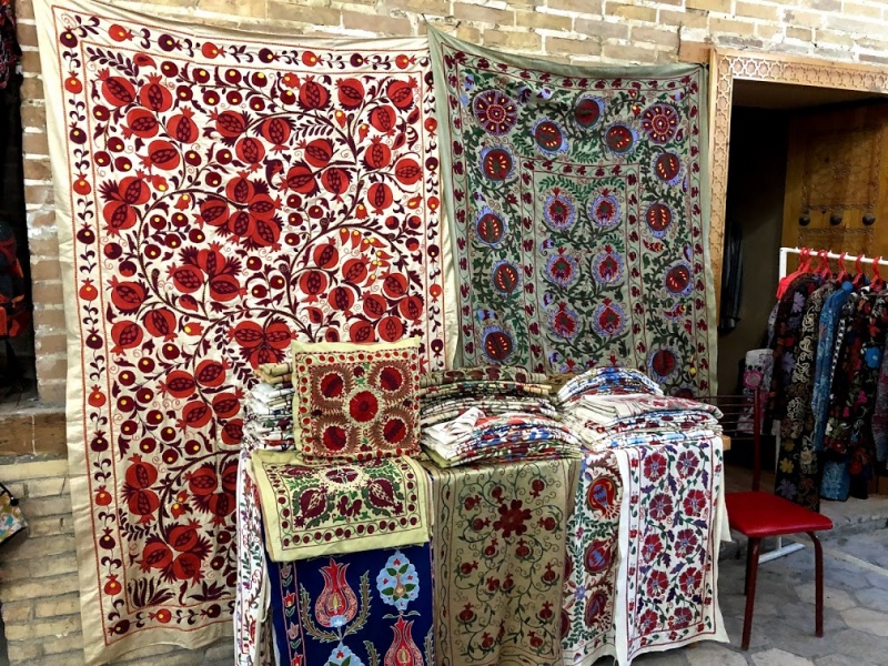Guide to Shopping in Uzbekistan: What to Buy and How Much to Pay: Suzani Embroidered Blankets