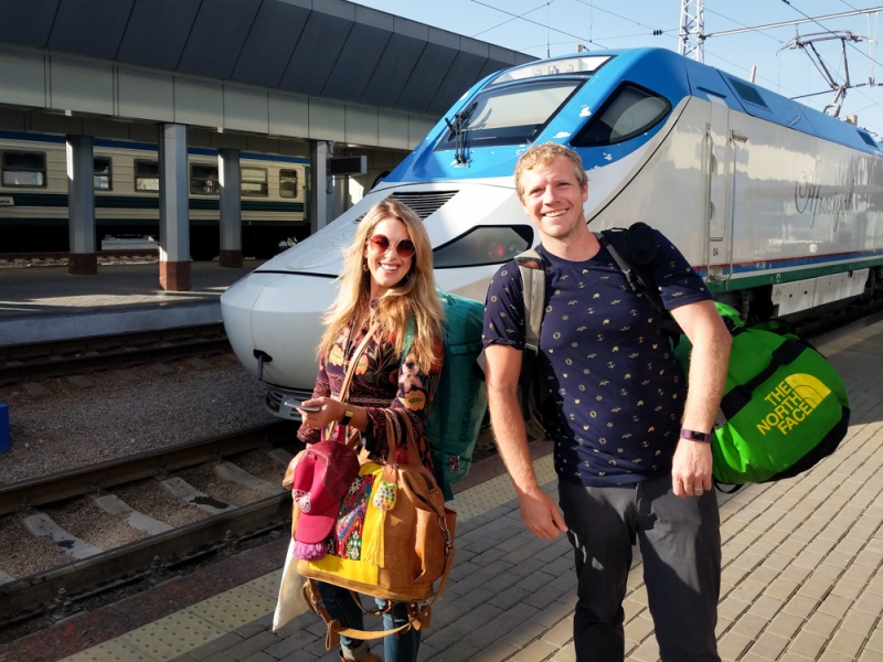 High Speed Train: Tashkent to Samarkand, Uzbekistan