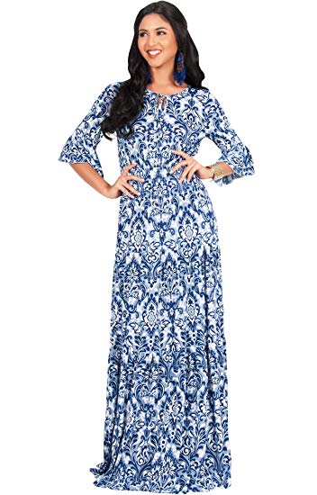 What to Pack for a Vacation in Uzbekistan: Long Comfortable Floral Dress by Koh Koh