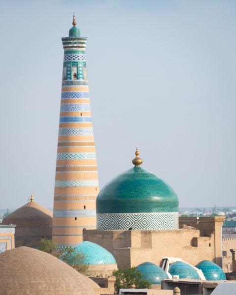 Best Things to See in Uzbekistan: Islam Khoja Minaret in Khiva