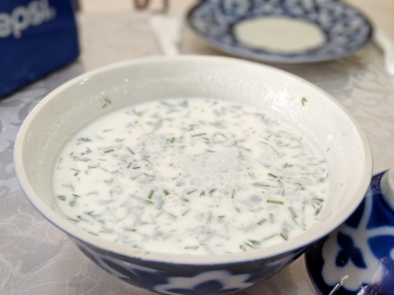 Uzbekistan Food - Best Local Uzbek Dishes to Try: Chalop Cold Yogurt Soup