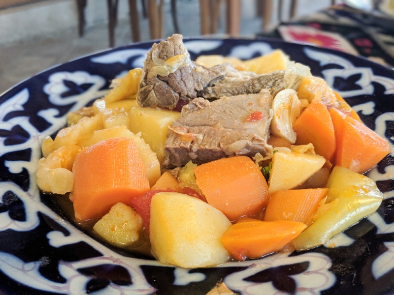 Uzbekistan Food - Best Local Uzbek Dishes to Try: Dimlama Harvest Stew