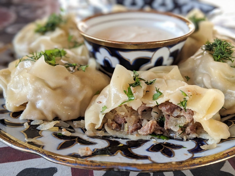 Uzbekistan Food - Best Local Uzbek Dishes to Try: Manti Steamed Dumplings