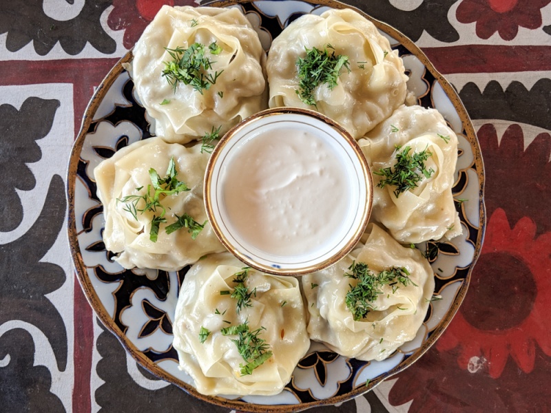 Uzbekistan Food - Best Local Uzbek Dishes to Try: Manti Steamed Dumplings