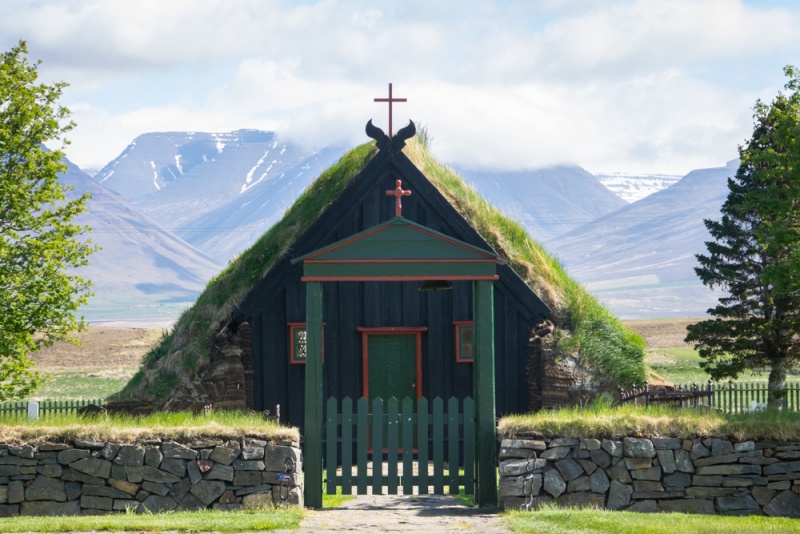 Best Ring Road Itinerary for Iceland: Vidimyri Turf Church