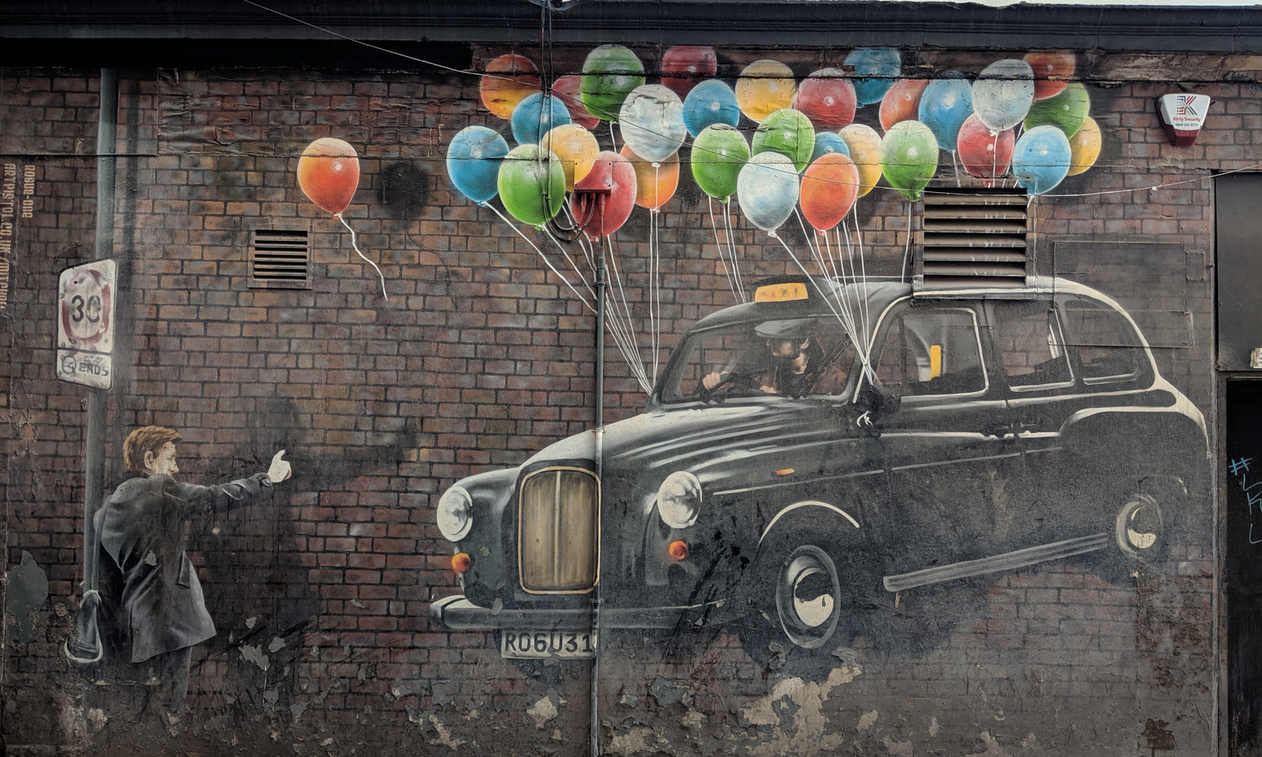 Top Things to do in Glasgow, Scotland: The World's Most Economical Taxi Mural (Street Art)