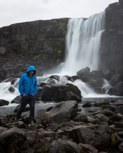 Golden Circle, Iceland: Oxararfoss Waterfall in Thingvellir National Park