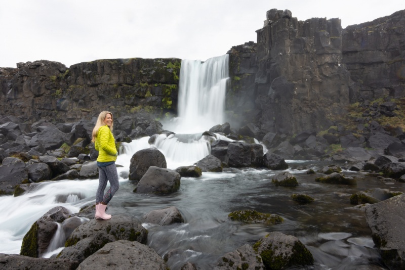Iceland, Top Things to See & Do: Thingvellir National Park (Oxararfoss Waterfall)
