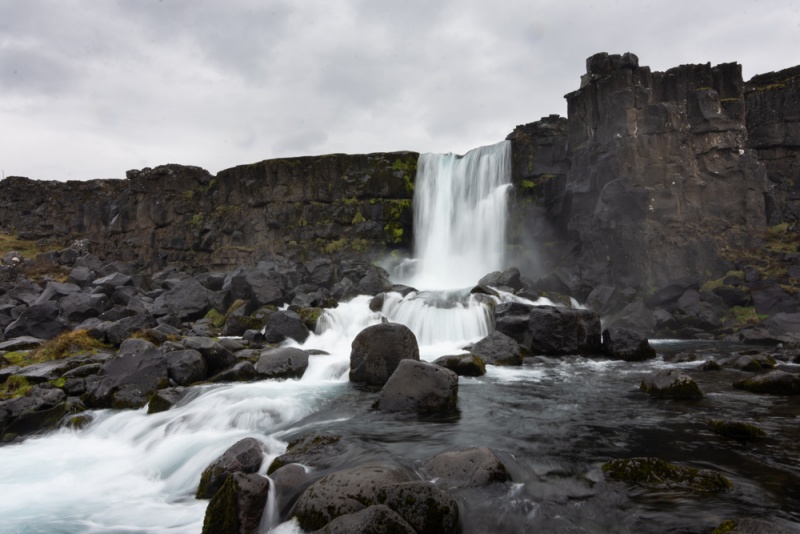 Iceland Two Week Itinerary: Thingvellir National Park (Oxararfoss Waterfall)