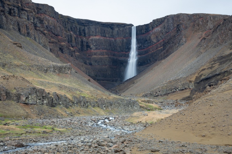 Two Week Iceland Itinerary: Hengifoss Waterfall