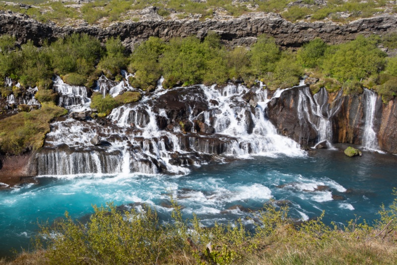 Two Weeks in Iceland: Hraunfossar Waterfall