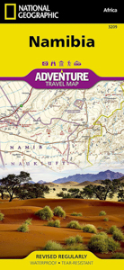 Namibia Adventure Travel Map by National Geographic