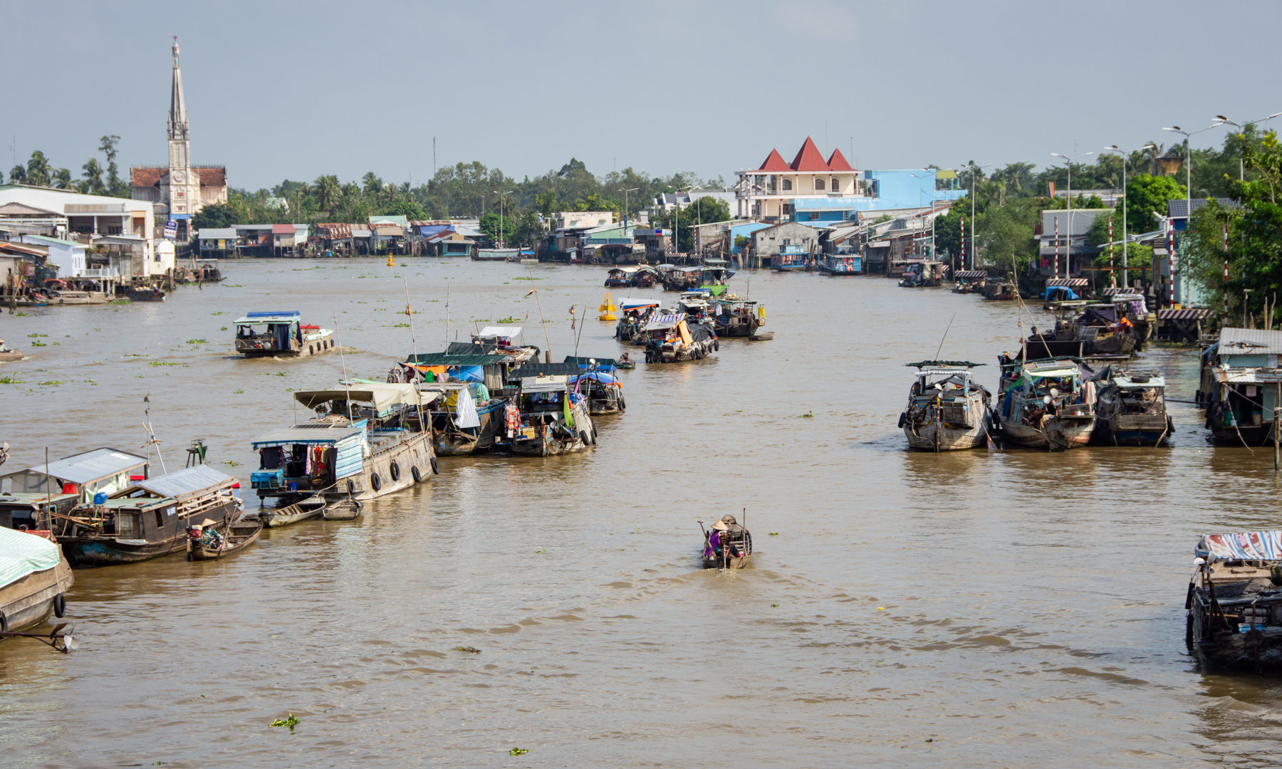 Cai Be Floating Market, Mekong Delta, Vietnam