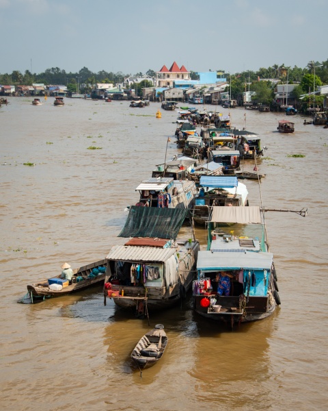 Visiting the Cai Be FLoating Market without a Tour