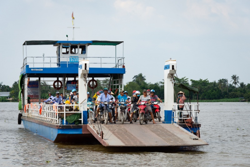 Visit the Mekong Delta on Your Own: PAssenger Ferry in Cai Be, Vietnam