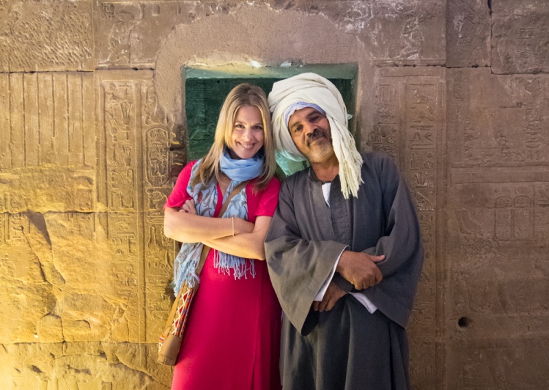 Egypt Travel Tips (Things to Know Before Visiting Egypt): Egyptian Guard at Edfu Temple