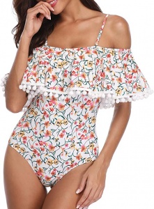 What to Pack for the Philippines: Philippines Packing List: Off-the-Shoulder One-Piece Swimsuit
