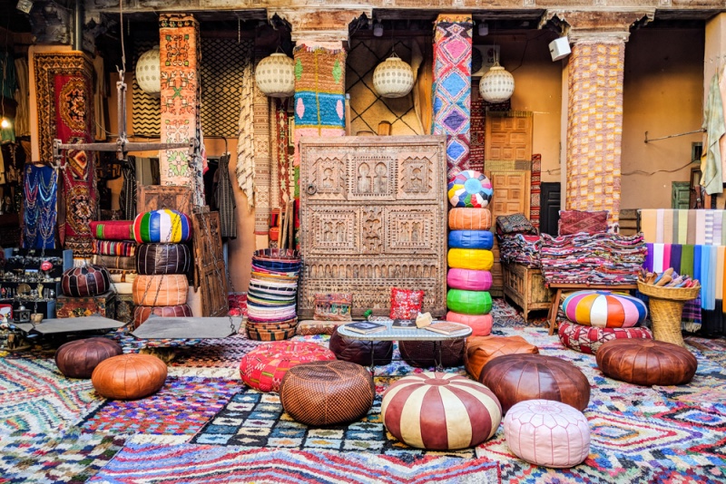 Sightseeing Marrakech, Morocco: Best Tours & Day Trips - Srtisan Goods in the Souk
