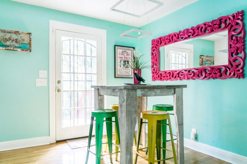 Best Airbnbs in Nashville, Tennessee: Colorful Party Pad
