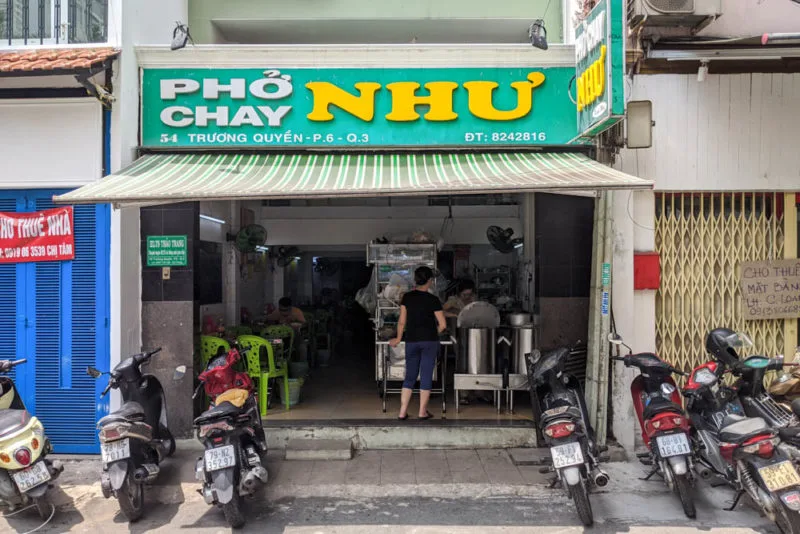 Best Pho in Ho Chi Minh City (Saigon): Pho Chay Nhu
