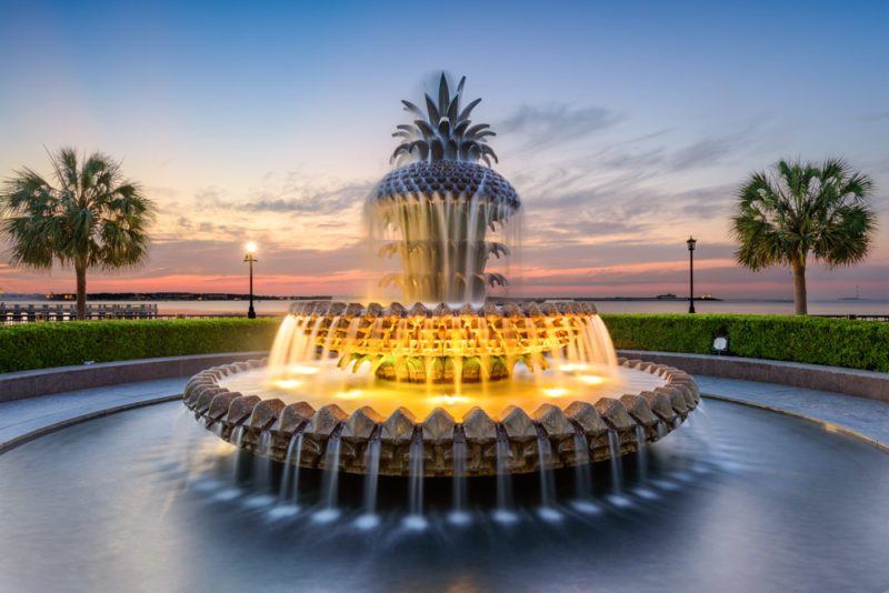 Coolest Airbnbs in Charleston, South Carolina: Pineapple Fountain