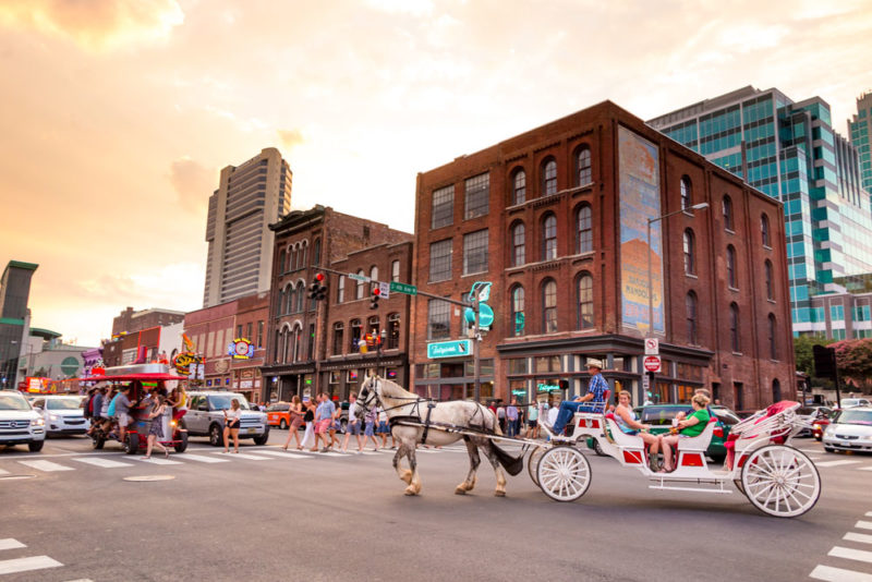 Coolest Nashville Airbnbs: Horse Carriage on Broadway