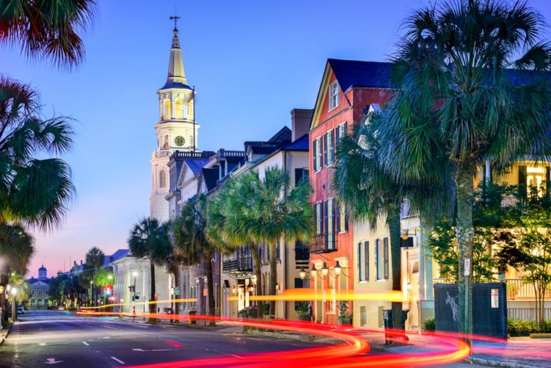 Unique Airbnbs in Charleston, South Carolina: Downtown at Dusk