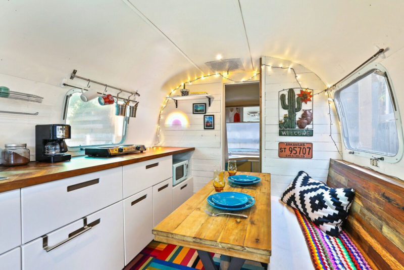 Coolest Airbnbs in Austin, Texas: Spacious Home with Airstream Trailer