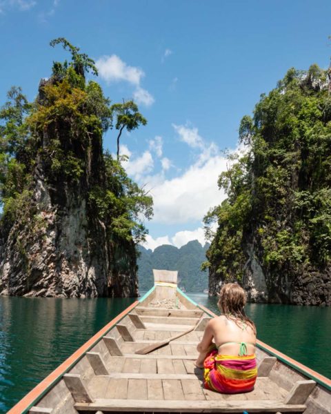 Khao Sok National Park, Thailand: Longtail Boat on Lake Cheow Lan