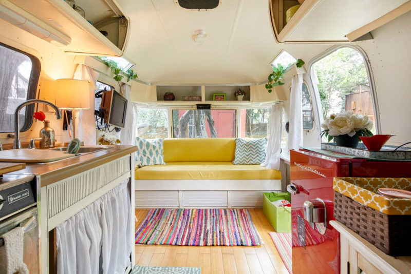 Unique Airbnbs in Austin, Texas: Vintage Airstream Trailer