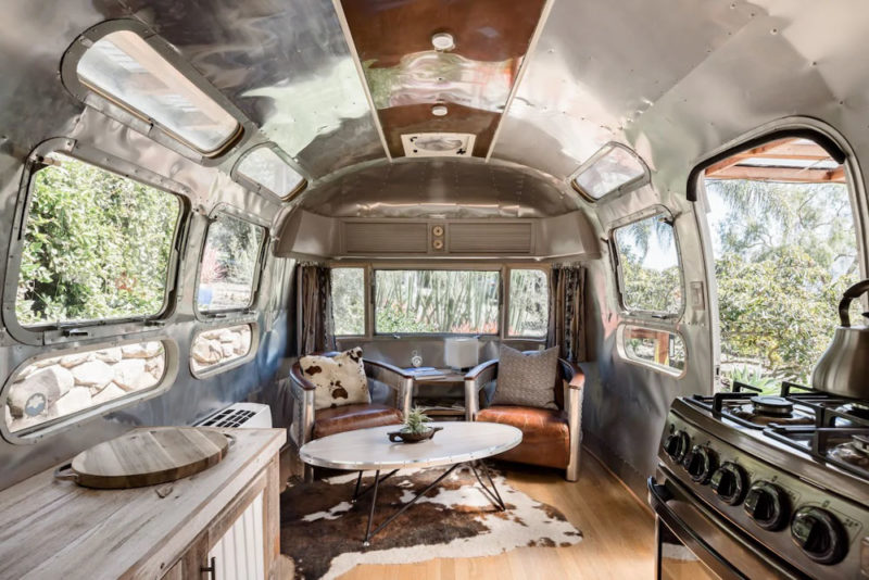Cool Airbnbs in Santa Barbara, California: 1974 Airstream Trailer