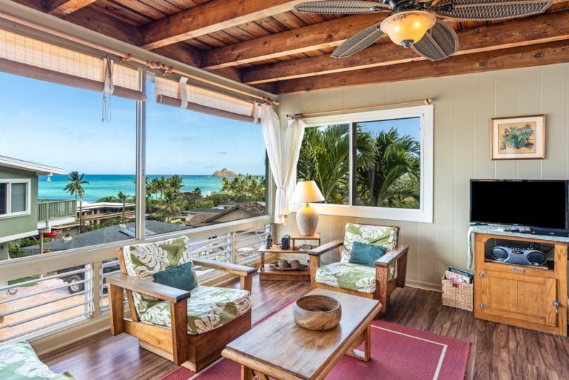 Best Airbnbs in Kailua, Oahu: Lanikai Ocean View Cottage