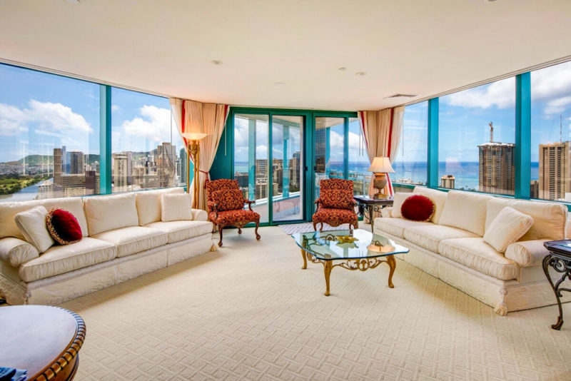 Cool Airbnbs Waikiki Beach, Hawaii: Luxury Ocean Penthouse at Landmark Waikiki