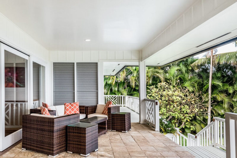 Kailua Beach Airbnb Vacation Home Rental: Kehaulani Luxury Villa