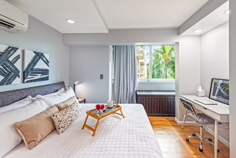 Unique Airbnbs in Waikiki, Hawaii: Beach Loft at Niihau Apartments