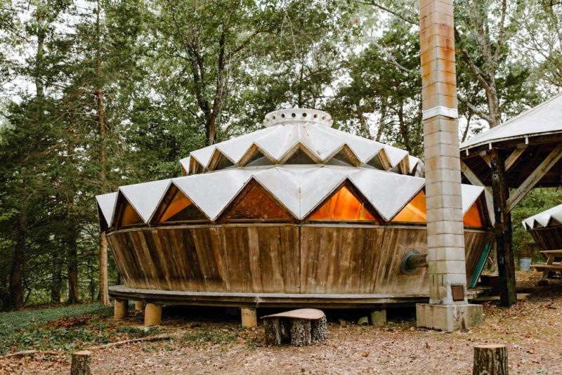 Best Airbnbs in Branson Missouri: Forest Garden Yurt