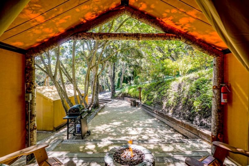Coolest Airbnbs in Carmel-by-the-Sea, California: Luxury Tent Glamping