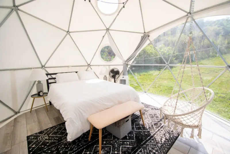 Coolest Airbnbs Great Smoky Mountains National Park: Modern Glamping Dome
