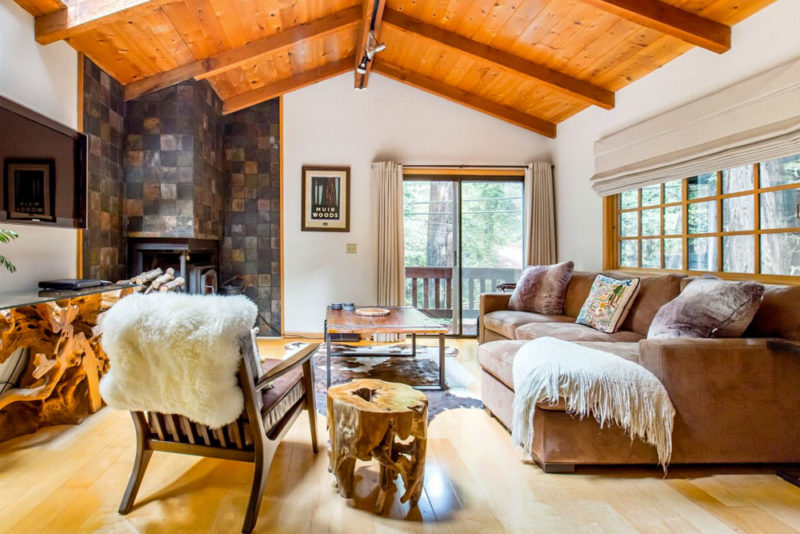 Coolest Airbnbs in Big Sur, California: Contemporary Redwood Cabin