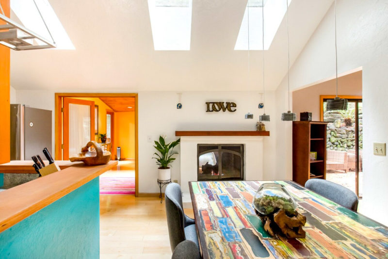 Unique Airbnbs in Big Sur, California: Contemporary Redwood Cabin